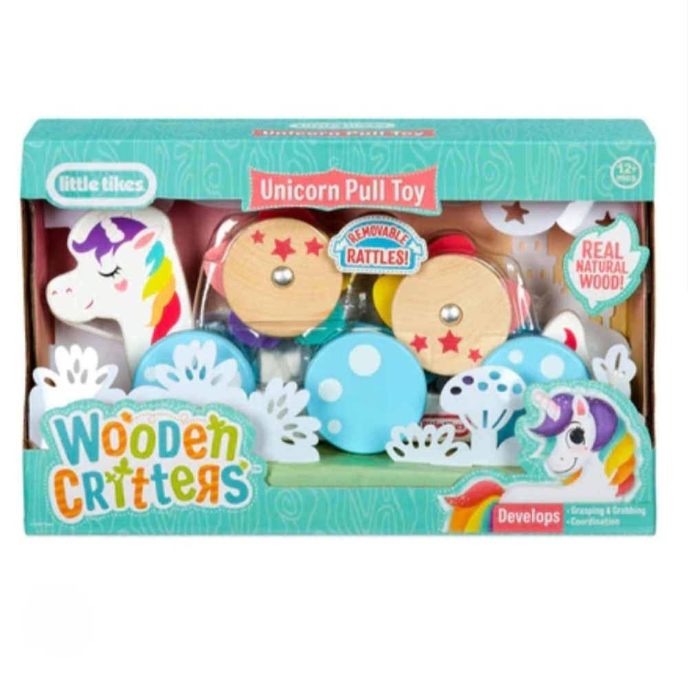 Little Tikes Wooden Critters Unicorn Pull Toys
